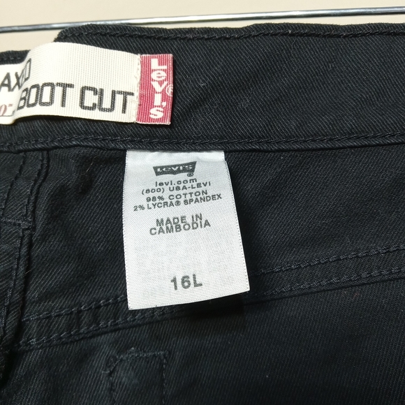 Levi Strauss 550 women's relaxed boot cut denim jeans size 16L - Picture 9 of 9